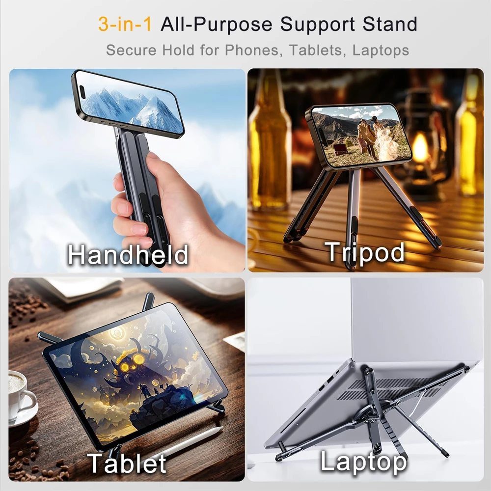 IKANZ™ 4 in 1 Mag Fold Non-Slip Stand for Laptop