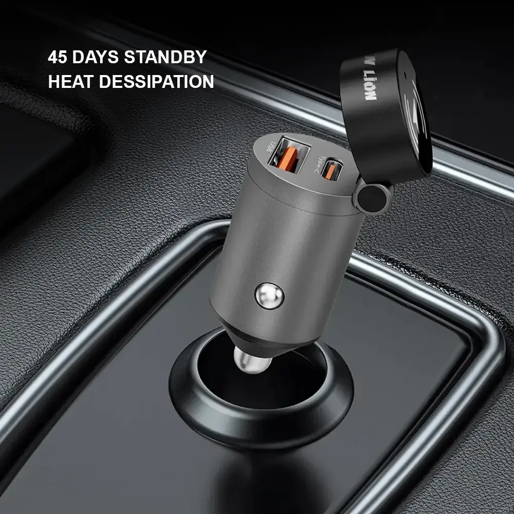 Dual Fast Port Car Charger with Car Tracker - Worldwide Coverage 4